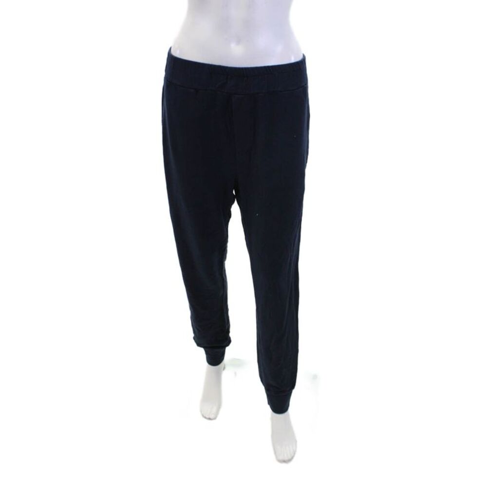Velvet Womens Synched Ankle Pocket Elastic Waist Sweatpants Blue Size S